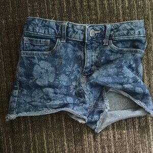 Denim Blue Girls Shorts